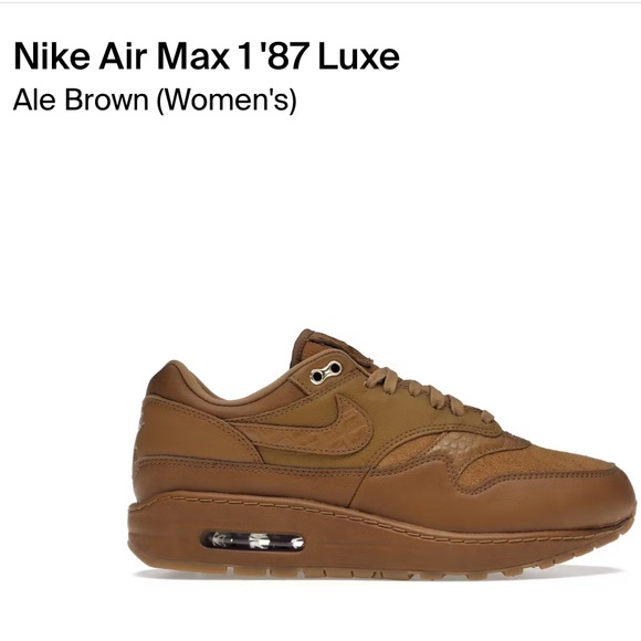Nike Air Max 1 ‘87 Lux - Ale Brown 7.5 US - Picture 3 of 8